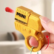 Mini Pistol Stress Relief Keychain Decompression Launcher Keyring for Unisex Handbag Accessory Gift