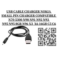 NOKIA CHARGER SMALL PIN PHONE NOKIA N70 5300 N90 N91 N92 N93 N95 N95 N96 X3 X6 16GB C5 C6