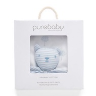 澳洲Purebaby有機棉嬰兒棉毯安撫巾禮盒/新生兒禮盒