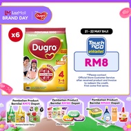 [FOC 100G] DUGRO 4 HONEY 850G (MY) PROMO PACK  (Susu, Milk Powder, 奶粉) x6