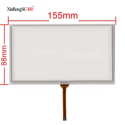 New 6.2 inch ZB-012 Touch Screen 4 wire change 8 wire GPS GLASS for gps car 155*88mm compatible 155m