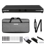 GHOSTFIRE บอร์ดแพดเดิลกีตาร์อะลูมินัมอัลลอยเอฟเฟกต์4.21lb Pedalboard 27.5 X 12.5 พร้อมหัวข้อกระเป๋าใ