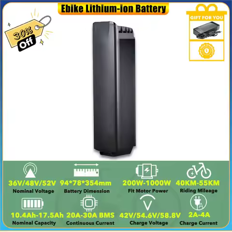 36V 13Ah 15Ah 16Ah 17.5Ah Lithium-ion Battery Pack for JOBOBIKE Lyon Linda Step-thru Mid Motor City
