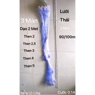 Lưới 3 màn lưới đánh cá 3 lớp - dài 95m/100m dạo cao 2 met Thái Lan