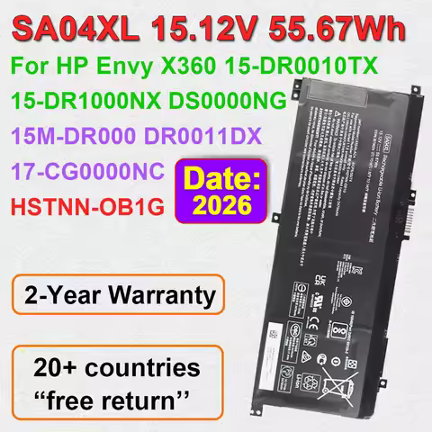 SA04XL Laptop Battery For HP Envy X360 15-DR0010TX DR0000NA DR1001UR 15M-DR 15T-DR 17-CG 17M-CG Seri