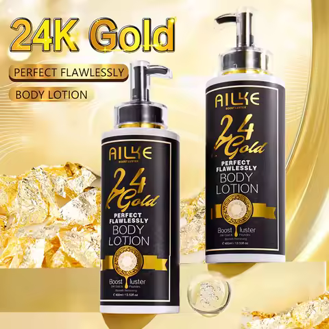AILKE 24k Gold Perfect Flawlessly Body Lotion, Whitening, Inhibit Melanin, Moisturizing, UV Protect,