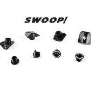 Carbon-Ti X-Cover DA9200 Black - Chainring Fixing Bolt Cover - Chainring Cover Bolt