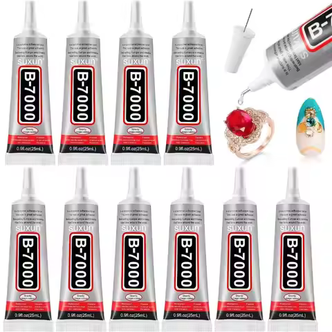 3/5/9/15ml B7000 Glue Transparent Crystal Glue Multifunctional Toothpaste Glue Phone Adhesive DIY Re