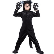 Halloween Masquerade Animal Black Cat Performance Costume Boys Cat Costume cosplay Children's Clothing Stage Costume
