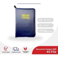 TOPLA Folder Folio DK888 Document F4 contains 40 Waterproof Zipper Files