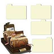 7Gypsies Library Drawer Naked Tabs 24/Pkg