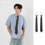 Korean Minimalist Zipper Tie Tie Lelaki Neck Tie Tie Zip