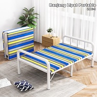 Ranjang Lipat Besi Tempat Tidur Lipat Multifungsi Portable Ranjang Lipat Folding Bed Sudah Dirakit ZDC-1