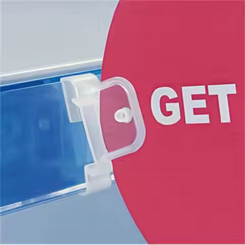 Plastic Sign Holder Clip Price Tag Display Clamp Shelves Rack Pop Clips Store Supermarket Aisle Entr