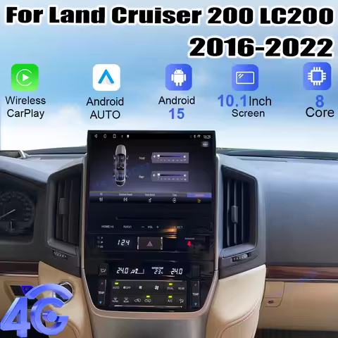 For Land Cruiser 200 LC200 2016-2022 10.1" Stere HD Screen Multimedia Player Car Radio Android 15 Ca