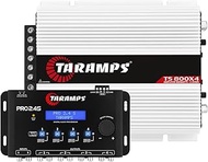 Taramps TS 800x4 2 Ohms Class D Multichannel Car Audio amp 800W RMS 4 Channel + Taramps Pro 2.4s DSP