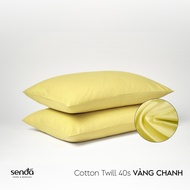Vỏ gối Cotton Twill Hàn Quốc 50x70 45x65 cm Sen Đá Home Bedding trơn màu bao áo gối nằm cotton 40s t