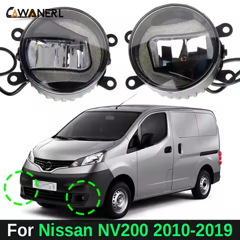 1 Pair 30W Car Adjustable LED Fog Lamp Daytime Running Light DRL Assembly High Bright For Nissan NV 