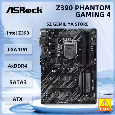 Z390 Motherbaord ASROCK Z390 PHANTOM GAMING 4 LGA 1151 DDR4 64G LGA1151 PCIE 3.0 ATX For i7-9700F i7