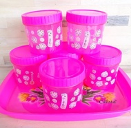 Calista SHIRO Nampan & Toples (7 in 1 ) / Toples Kue / Toples Lebaran / Toples Plastik