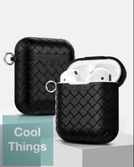 [特價] 全新黑色/藍色現貨 BV紋 Apple AirPods 1 2 保護套 case