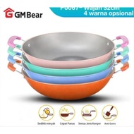 Gm Bear Frying Pan 32cm P0067 - Crock Wok Pan
