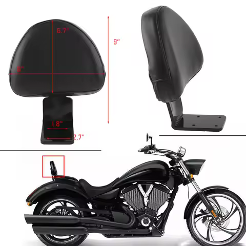 Motorcycle Rear Passenger Backrest Sissy Bar Cowl For Victory Vegas Kingpin Boardwalk High Ball Gunn