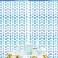 Butterfly Shape Colorful Rain Silk Curtain Birthday Party Decorations Transparent Colorful Golden Bu