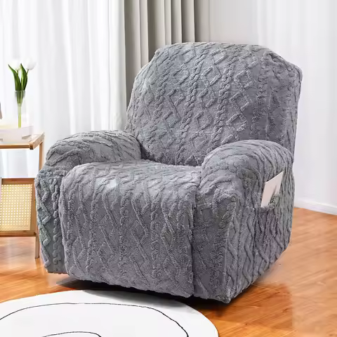 4/6/8pcs a set, double-sided jacquard braid Chivas sofa cover, elastic soft sofa recliner cover deco