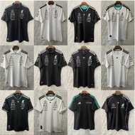 2025 Mercedes AMG Petronas F1 Team Mechanics Jersey - Black Rugby jersey Polo shirt