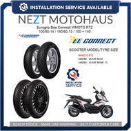 Eurogrip WMOTO RT2 Bee Connect Tayar Tyre 100/80-14 / 140/60-13 / 100+140