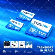 V380 Official Store ID PRO Original Genuine Micro SD TF Memory Card Mini Class 10 U3 A2 V30 512GB 25