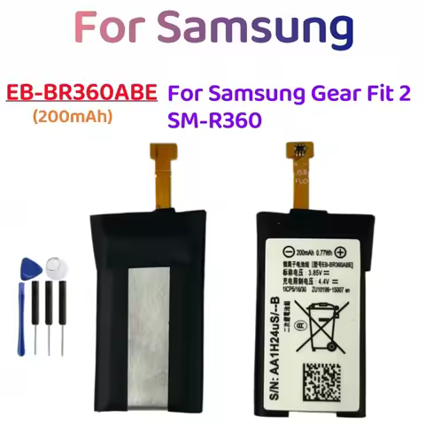 EB-BR360ABE Replacement Battery For Samsung Gear Fit2 Fit 2 R360 SM-R360,EB-BR365ABE For Samsung Gea