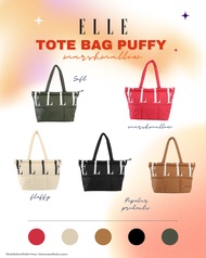 ELLE กระเป๋าผ้า TOTE BAG Puffy Marshmallow ใบใหญ่ มีให้เลือก 5 สี Collection รุุ่น EWG002