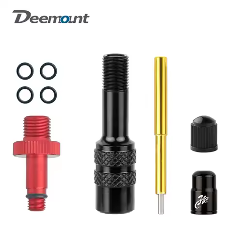 8V1/5V1 Thread Fork AV Nozzle Inflation Aluminum Alloy Adaptors W/ 4 Spare O-rings Fit MTB Road Bicy