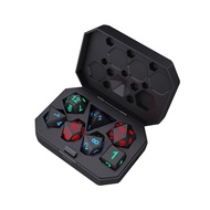 7Pcs Electronic Dice USB Rechargeable Luminous Dice Glow in the Dark DND Dices Polyhedral Dice D4 D6