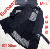 原價8萬／男M-L碼／Burberry ／拿破崙風衣／高貴羊絨襯裡(可拆式)