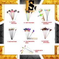 Cat Toy Wand Teaser Wood Teaser Fun Toy Pet Toy Interactive Cat Toy Training Teaser Funny Cat Stick