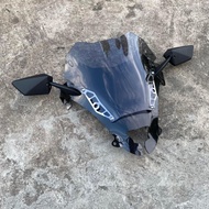 ชิวPCX18-2020 ทรงซิ่ง ชิวสองขั้น+(แถมฟรีกระจกติดชิว)(เจาะชิวให้แล้ว) มีหลายสีให้เลือก สำหรับปี2018ขึ