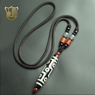 2025 Hot-selling Tibetan Nine-Eyed Dzi Beads to Pure Old Ancient Beads Dzi Beads Necklace Clavicle N