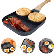 PANCAKE PAN 3 LUBANG - BREAKFAST MAKER - PANCI TELUR CETAKAN 4 LUBANG - 3 LUBANG OMELETTE PAN 4 LUBA