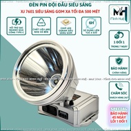 XJ7601 super bright head torch, 500 meter range, 6 hours of continuous lighting