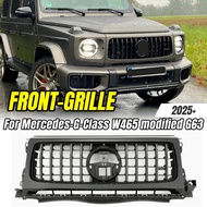 For Mercedes-Benz G-Class W465 modified G63 2025+, Chrome Black GT Stely Front Bumper Grille, Car St