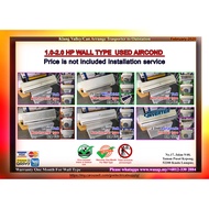 1HP-2HP Wall Type Non-inverter Used Aircond 2020FEB/Second-hand Aircond/Air-conditioner/Kepong/Rawan