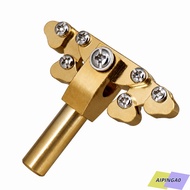 AIPINGA0 Fret Press Tool, Brass Color Brass Guitar Presser, Premium Fret Repair Tool For Fret Leveli
