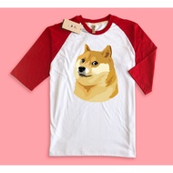 Camo Raglan T-Shirt Crypto Meme Coin Doge Coin