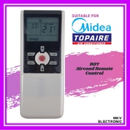 Midea Topaire Aircond Remote Control for Midea Topaire Air Cond Air Conditioner [R07]