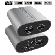 ❂18Gbps HDMI eARC Audio Extractor 4K 60Hz HDMI Audio Extractor ARC eARC Splitter Adapter Loop fo ⚡c