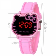 Children Kids Watches HelloKitty Cat Led Digital Cartoon Wrist Watches Children Watch Cute Girl cart