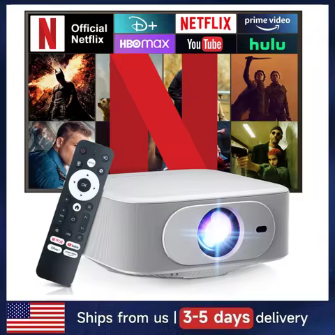 Salange P92MAX Official Netflix Projector Android 13 Native 1080P 12000 Lumens WiFi 6 Auto Keystone 